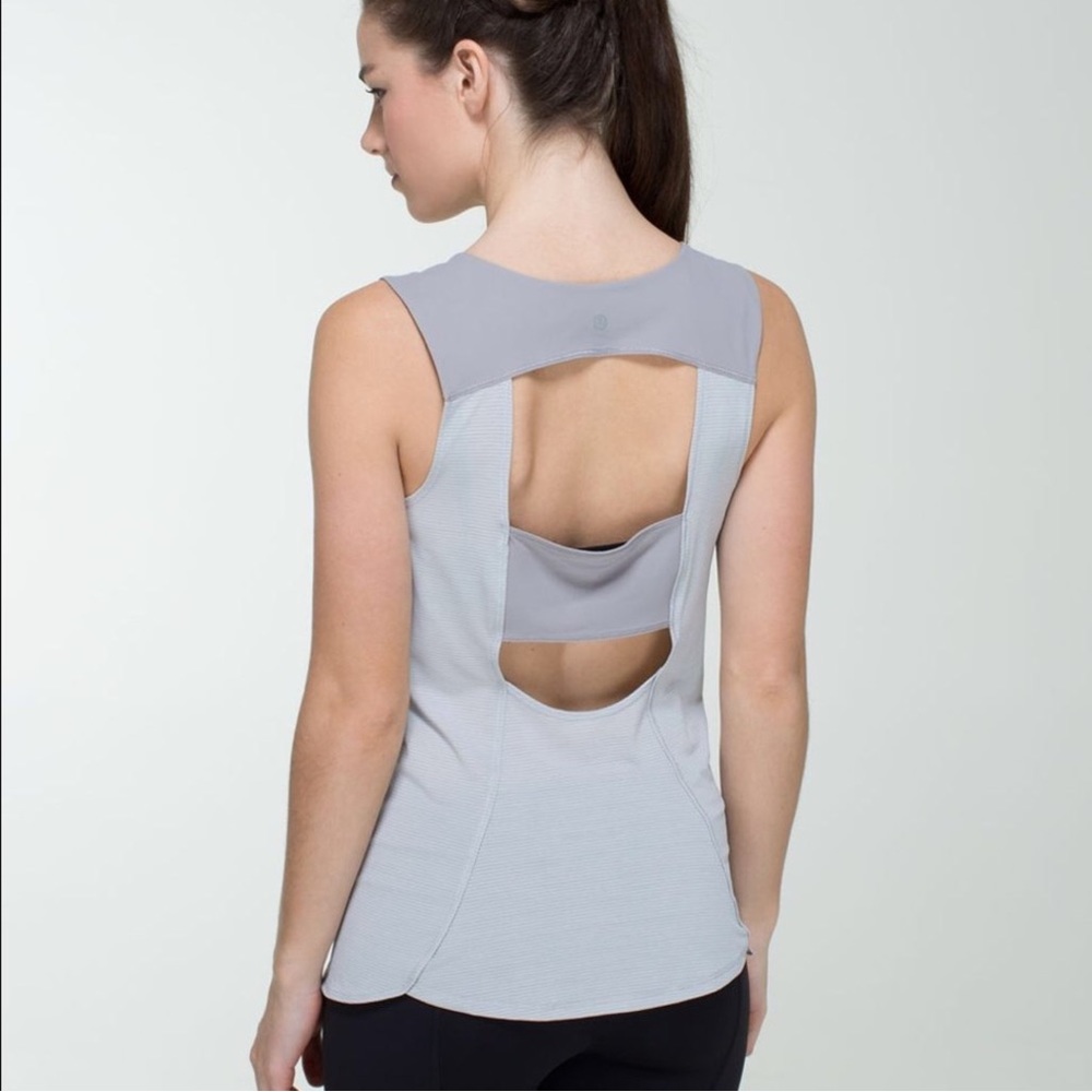 Lululemon | Run Righteous Tank heathered light gray
